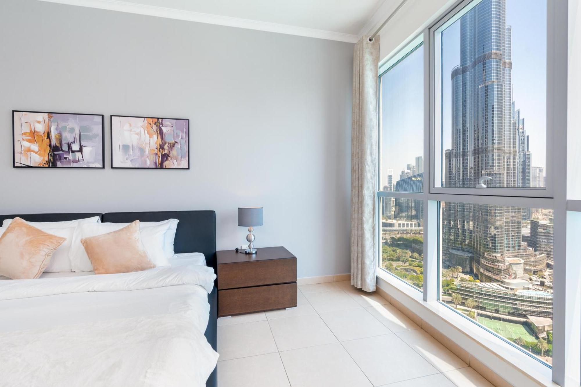 Incredible Fountain Views 2. 5 Bedroom Burj Residences شقة *